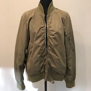 Green bomber jacket